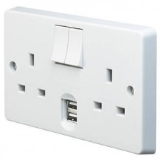 THE NEW GSM DOUBLE SOCKET WITH 2 USB CHARGER SOCKETS